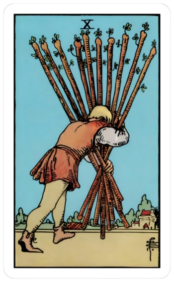 10 of wands