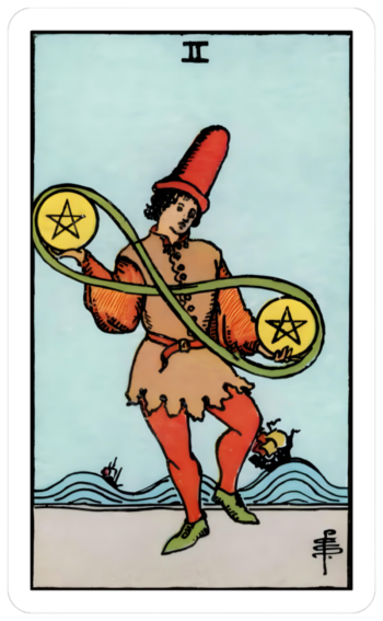 2 of pentacles