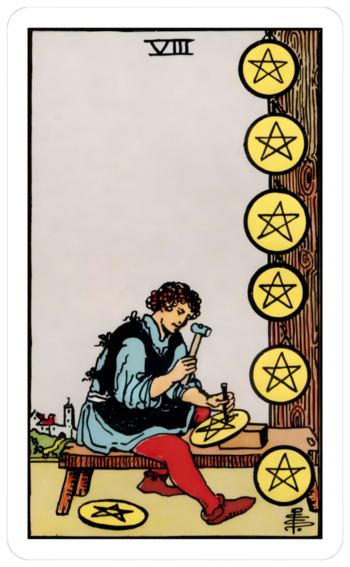 8 of pentacles