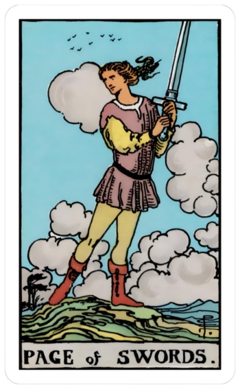 Page of Swords Tarot Card Meaning: Upright & Reversed - Tarot With Joy