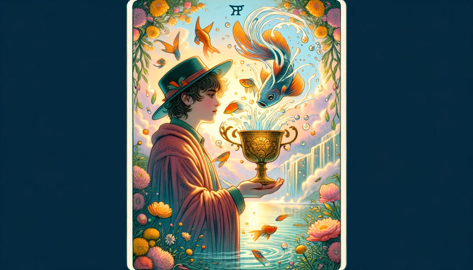 "An illustration symbolizing new emotional beginnings and the potential for positive outcomes, reflecting the optimistic and inviting nature of this card."