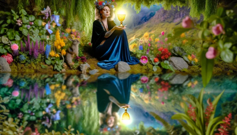 "Visual representations of Tarot cards embodying emotional depth, intuition, and compassionate understanding. Each illustration depicts symbolic imagery reflecting the nuanced themes of the Tarot cards, offering a rich backdrop for exploring feelings and emotions through Tarot interpretation."