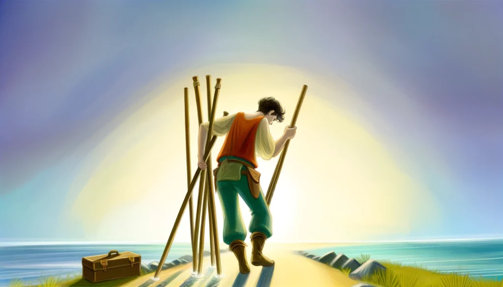 The image illustrates the moment of realization that it's time to reassess burdens, prioritize tasks, and possibly let go of unnecessary responsibilities. The individual is depicted symbolically unburdening themselves from the weight of too many obligations. Set against a backdrop suggesting the positive outcomes of making such a decision, the scene embodies the sense of release and renewal. The visual representations enrich the article by portraying the transformative power of reassessment and the importance of prioritizing tasks for personal well-being and growth.





