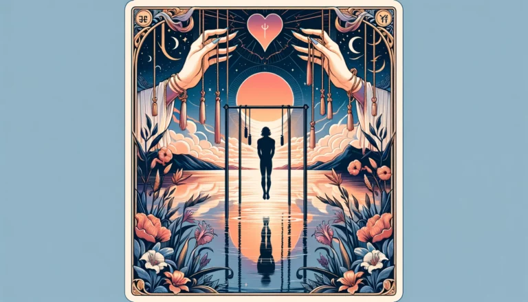 "Illustration representing sacrifice, patience, and gaining new perspectives in romantic relationships, setting a tranquil and introspective tone for your article on this subject."