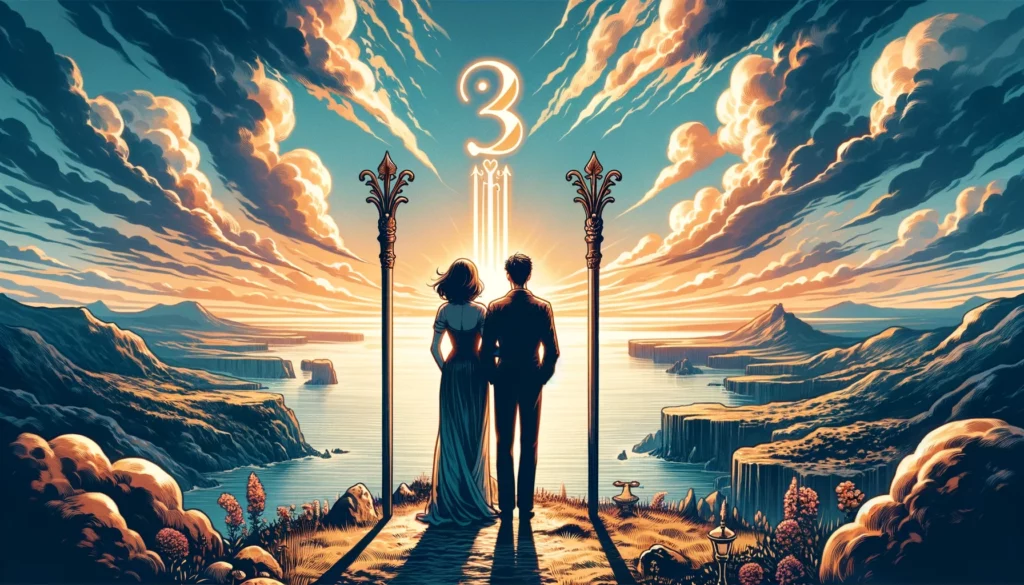 A couple holding hands, walking towards a sunrise together with smiles on their faces, symbolizing optimism, unity, and the shared anticipation of a future filled with joint ventures and adventures. The image represents a strong foundation and the vast possibilities that lie ahead for the relationship.